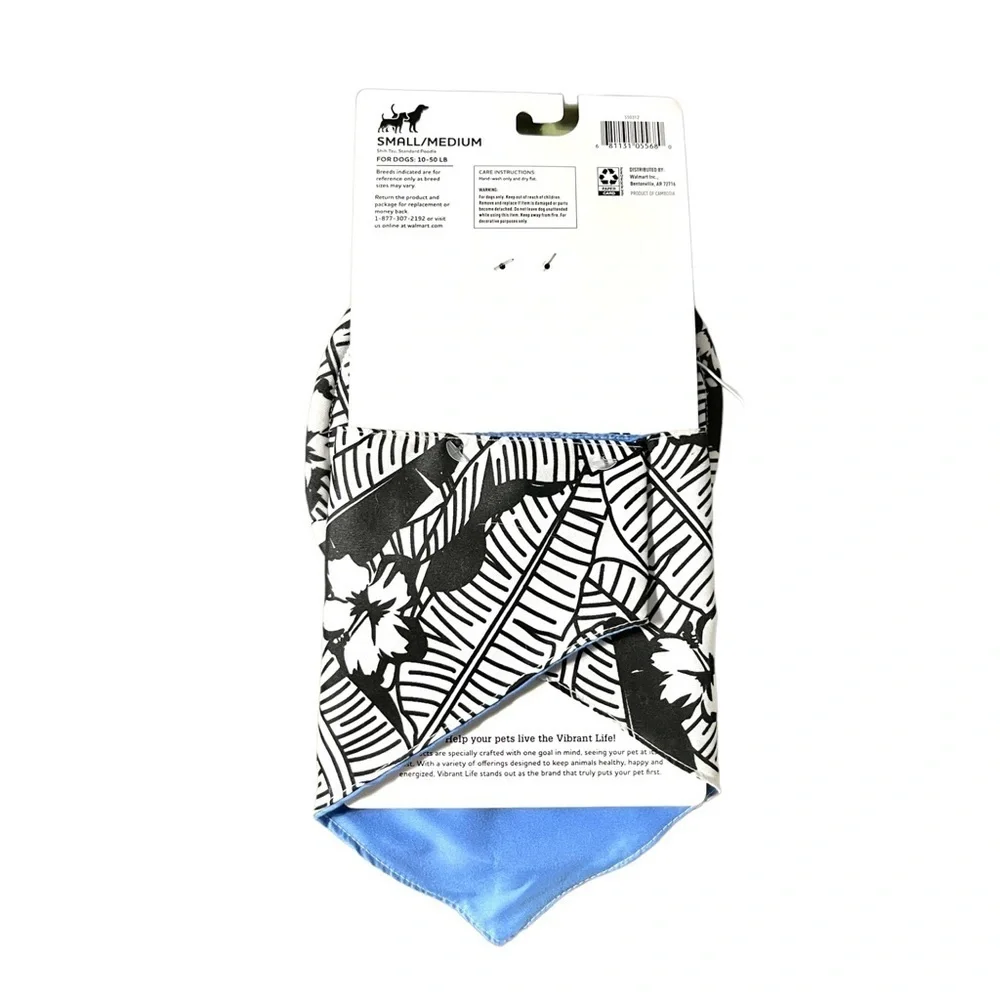 Vibrant Life Accessories Dog Hat & Bandana Set Size Small/Medium New